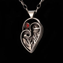 Load image into Gallery viewer, Moonlit Forest Heart Pendant