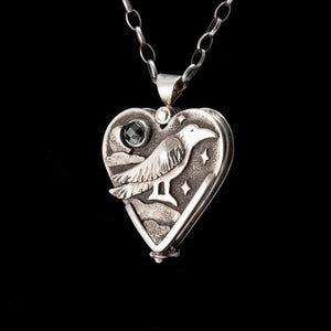 Celestial Crow Stash Locket