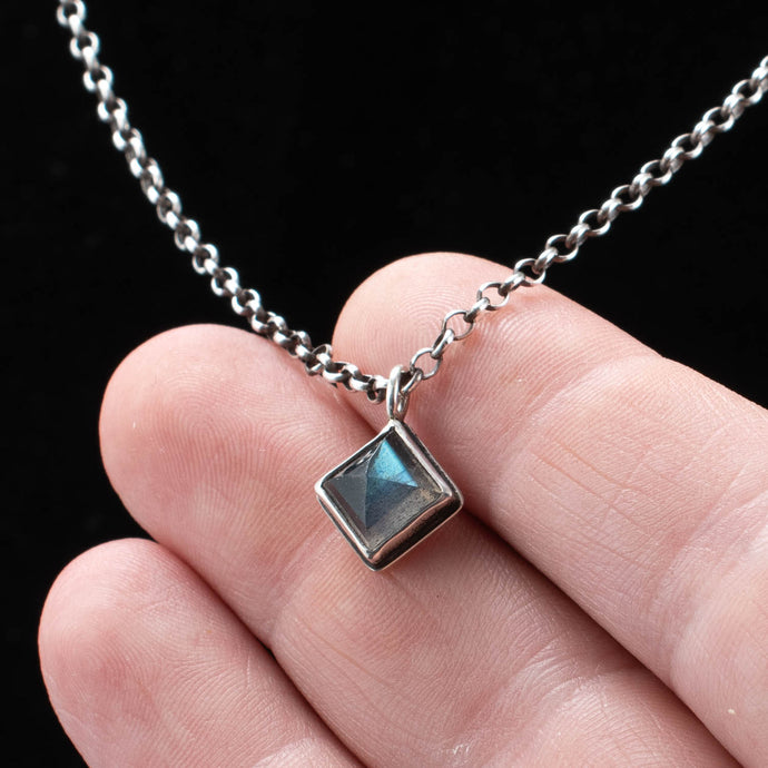 Delicate Blue Labradorite Pendant