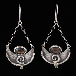 Arcane Goddess Shield Earrings - Rumination Jewelry