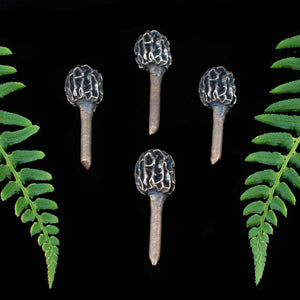Bronze Morel Mushroom House Plant Accessory - Rumination Jewelry