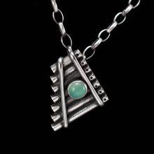 Load image into Gallery viewer, Chrysoprase Pan Pipe Pendant - Rumination Jewelry