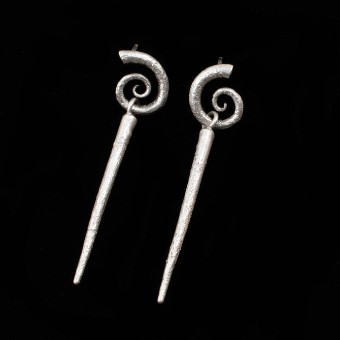 Convertible Thorn Swirl Earrings - Rumination Jewelry