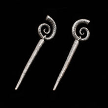 Load image into Gallery viewer, Convertible Thorn Swirl Earrings - Rumination Jewelry