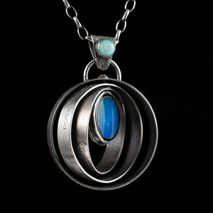 "The Greatest Secrets" Double Opal Spinner - Rumination Jewelry