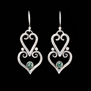 Double Hearts Earrings - Rumination Jewelry