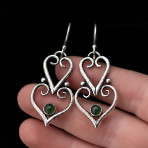 Double Hearts Earrings - Rumination Jewelry