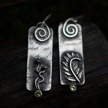 Load image into Gallery viewer, Fern Mushroom Arcane Earrings I - Rumination Jewelry