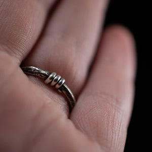 Handfasting Twig Ring Size 7.5 adjustable - Rumination Jewelry