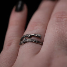 Load image into Gallery viewer, Handfasting Twig Ring Size 8 adjustable - Rumination Jewelry