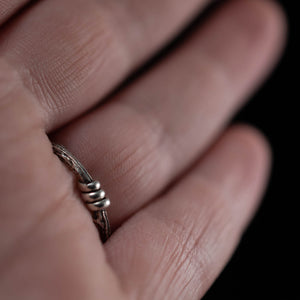Handfasting Twig Ring Size 8 adjustable - Rumination Jewelry