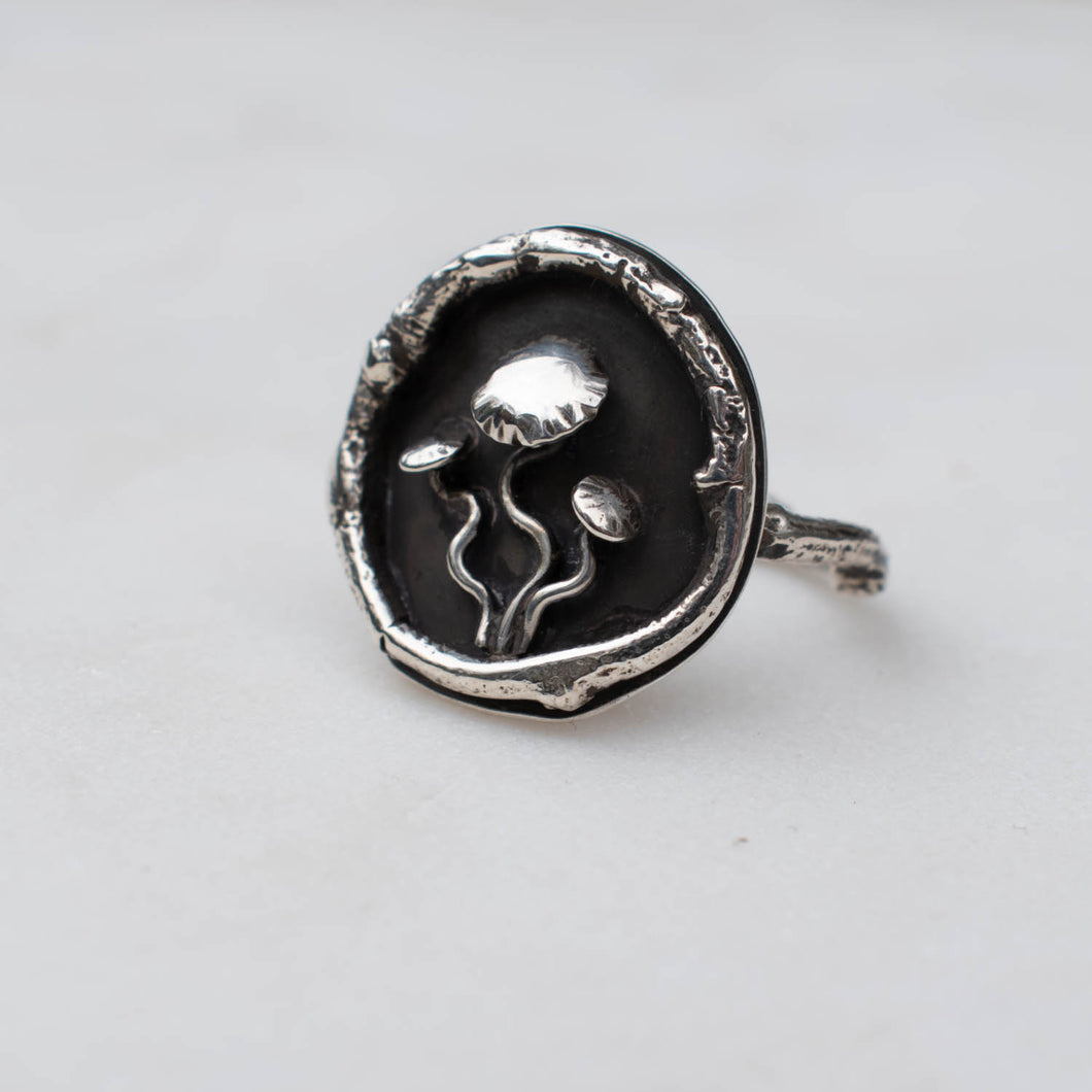 Mushroom Cluster Ring Size 9 - Rumination Jewelry