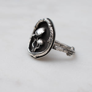 Mushroom Cluster Ring Size 9 - Rumination Jewelry