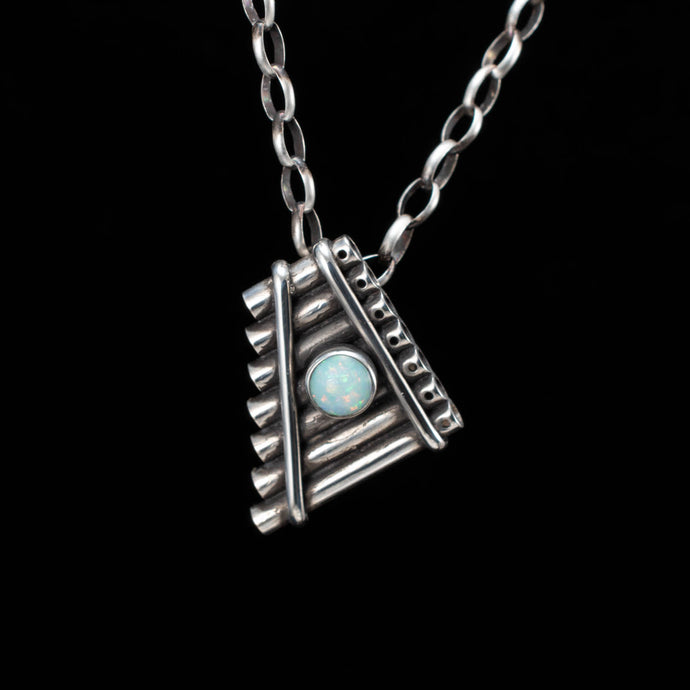 Opal Pan Pipe Pendant - Rumination Jewelry