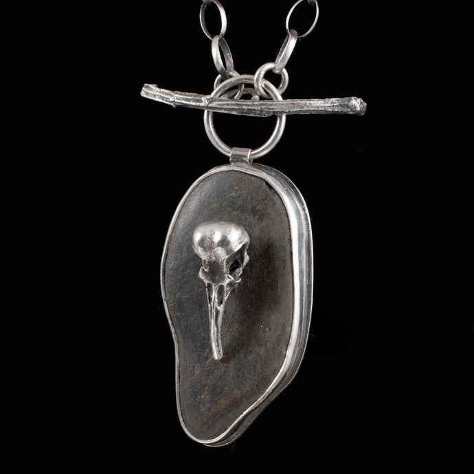 River Rock and Hummingbird - Rumination Jewelry