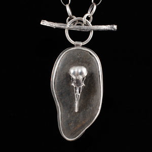 River Rock and Hummingbird - Rumination Jewelry
