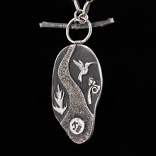 Load image into Gallery viewer, River Rock and Hummingbird - Rumination Jewelry
