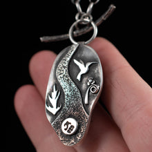 Load image into Gallery viewer, River Rock and Hummingbird - Rumination Jewelry