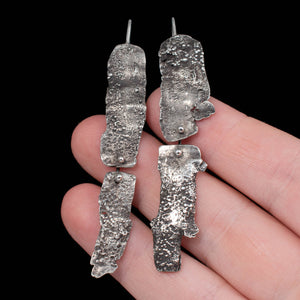 Tree Bark Drop Earrings