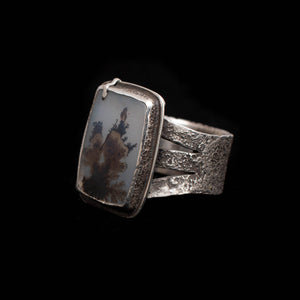 Dendritic Agate Ring Size 8.5