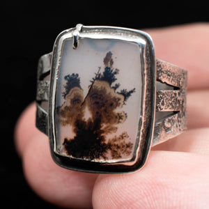 Dendritic Agate Ring Size 8.5