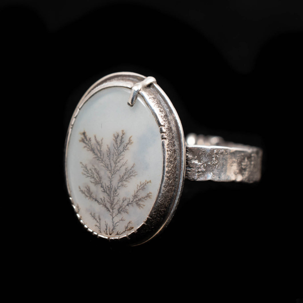 Dendritic Agate Ring Size 8
