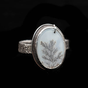 Dendritic Agate Ring Size 8