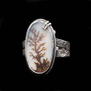 Dendritic Agate Ring Size 6