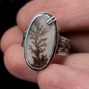 Dendritic Agate Ring Size 6