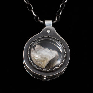Specimen Collector Magnifying Glass Locket - Rumination Jewelry