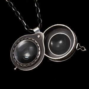 Specimen Collector Magnifying Glass Locket - Rumination Jewelry
