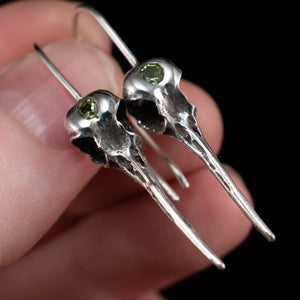 Hummingbird Skulls and Peridot