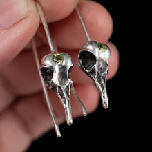Load image into Gallery viewer, Hummingbird Skulls and Peridot (Short)