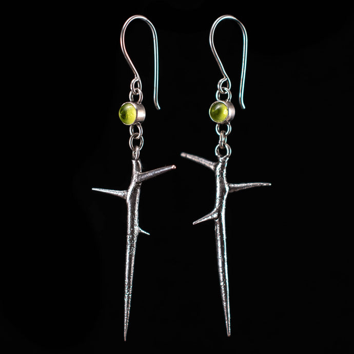 Honey Locust Thorn Earrings - Rumination Jewelry