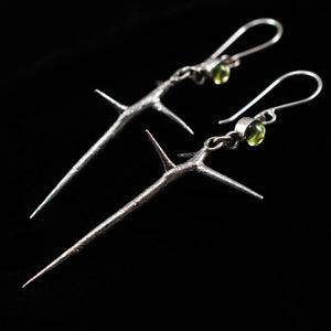 Honey Locust Thorn Earrings - Rumination Jewelry