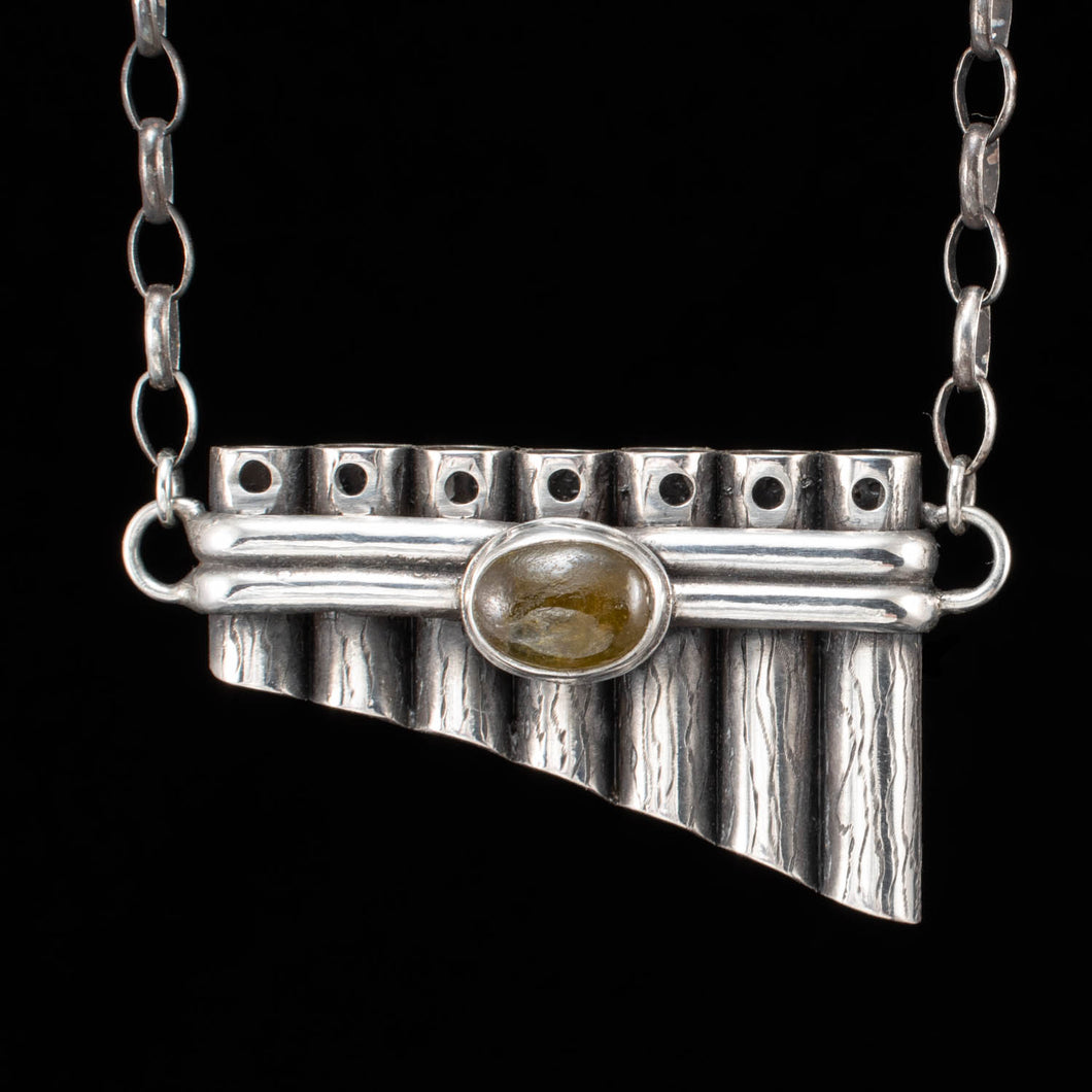 Green Garnet Pan Pipes - Rumination Jewelry