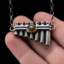 Load image into Gallery viewer, Green Garnet Pan Pipes - Rumination Jewelry