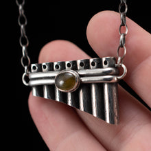 Load image into Gallery viewer, Green Garnet Pan Pipes - Rumination Jewelry