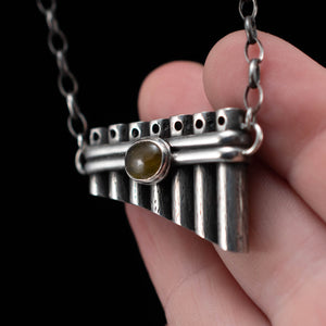 Green Garnet Pan Pipes - Rumination Jewelry