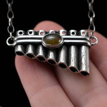 Load image into Gallery viewer, Green Garnet Pan Pipes - Rumination Jewelry