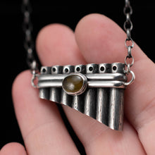Load image into Gallery viewer, Green Garnet Pan Pipes - Rumination Jewelry