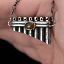 Load image into Gallery viewer, Green Garnet Pan Pipes - Rumination Jewelry