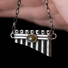 Load image into Gallery viewer, Green Garnet Pan Pipes - Rumination Jewelry