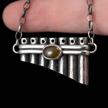 Load image into Gallery viewer, Green Garnet Pan Pipes - Rumination Jewelry