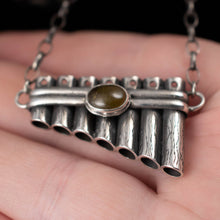 Load image into Gallery viewer, Green Garnet Pan Pipes - Rumination Jewelry