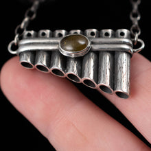 Load image into Gallery viewer, Green Garnet Pan Pipes - Rumination Jewelry