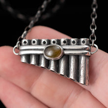 Load image into Gallery viewer, Green Garnet Pan Pipes - Rumination Jewelry