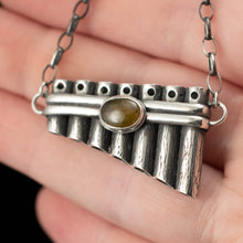Load image into Gallery viewer, Green Garnet Pan Pipes - Rumination Jewelry