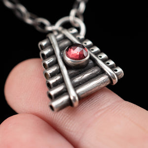 Garnet Talent Pipes - Rumination Jewelry