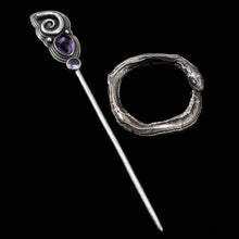 Load image into Gallery viewer, Amethystine Serpent - Rumination Jewelry